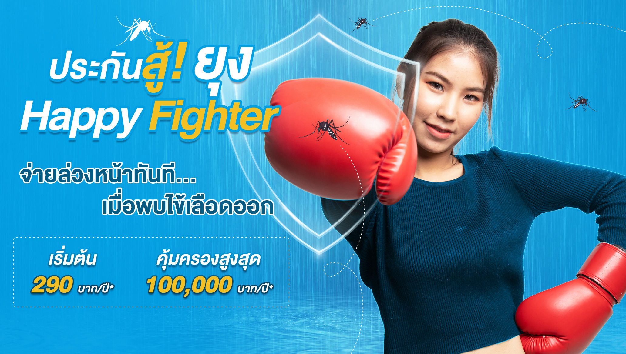 ประกันยุงลาย ประกันสุขภาพไข้เลือดออก โปรโมชั่น